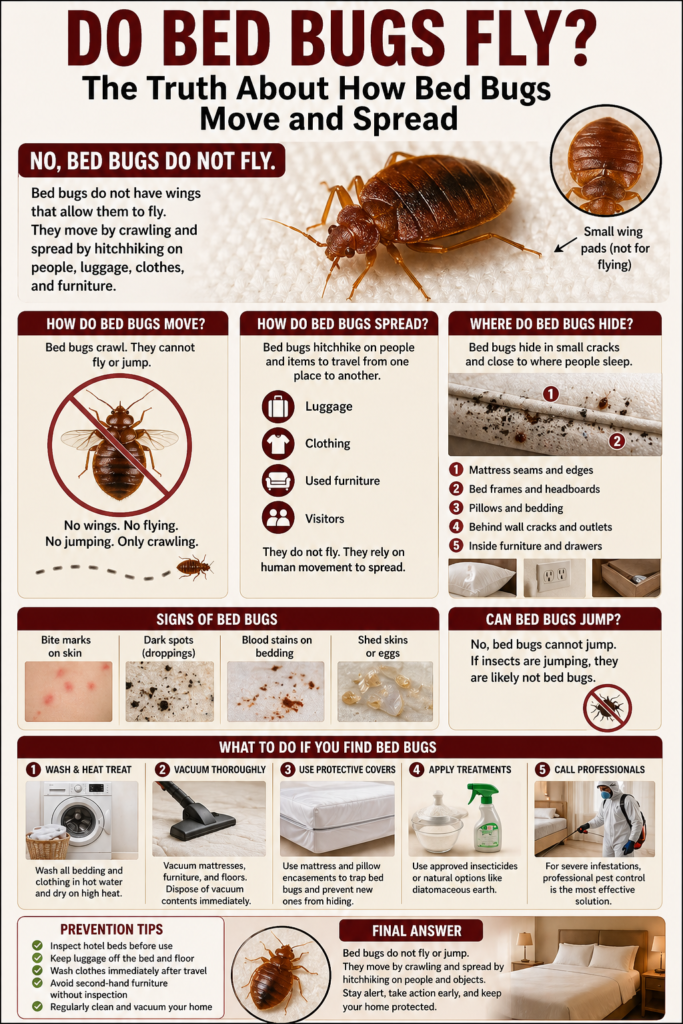 Do Bed Bugs Fly