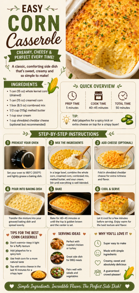 Easy Corn Casserole Recipe