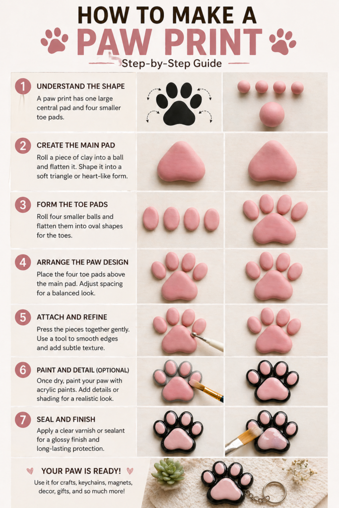 How to Make a Cute Paw Print