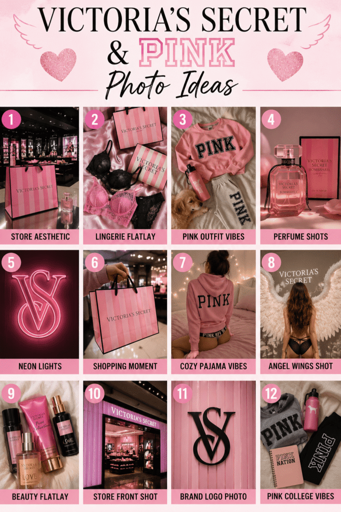 10 Victoria's Secret & PINK Photo Ideas for Cute Girly Pictures