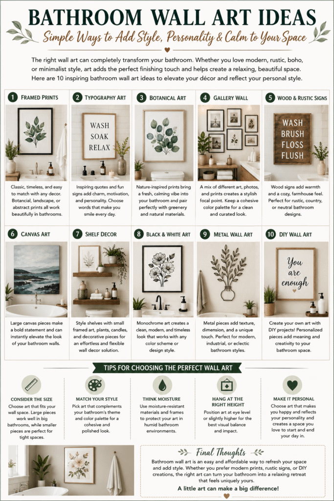 Bathroom Wall Art Ideas