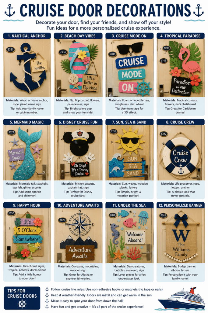 Best Materials for Cruise Door Decorations