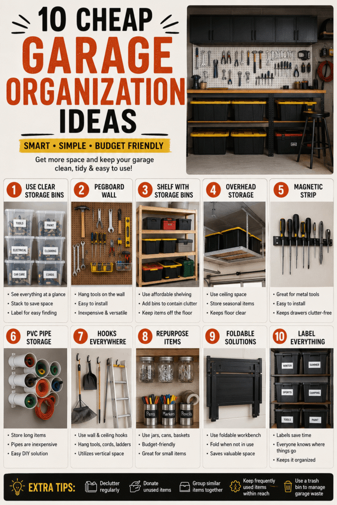 Cheap Garage Organization Ideas