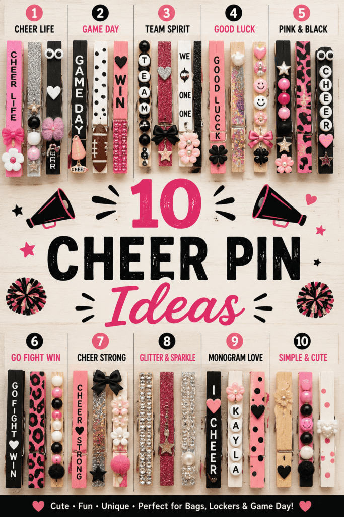 Cheer Pin Ideas