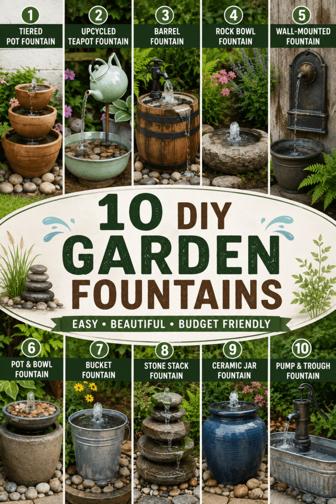 DIY Garden Fountains