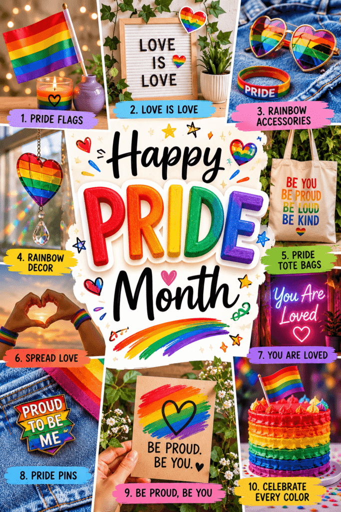 Easy Pride Month Ideas for Parties, Outfits, Decor, Crafts, and Events