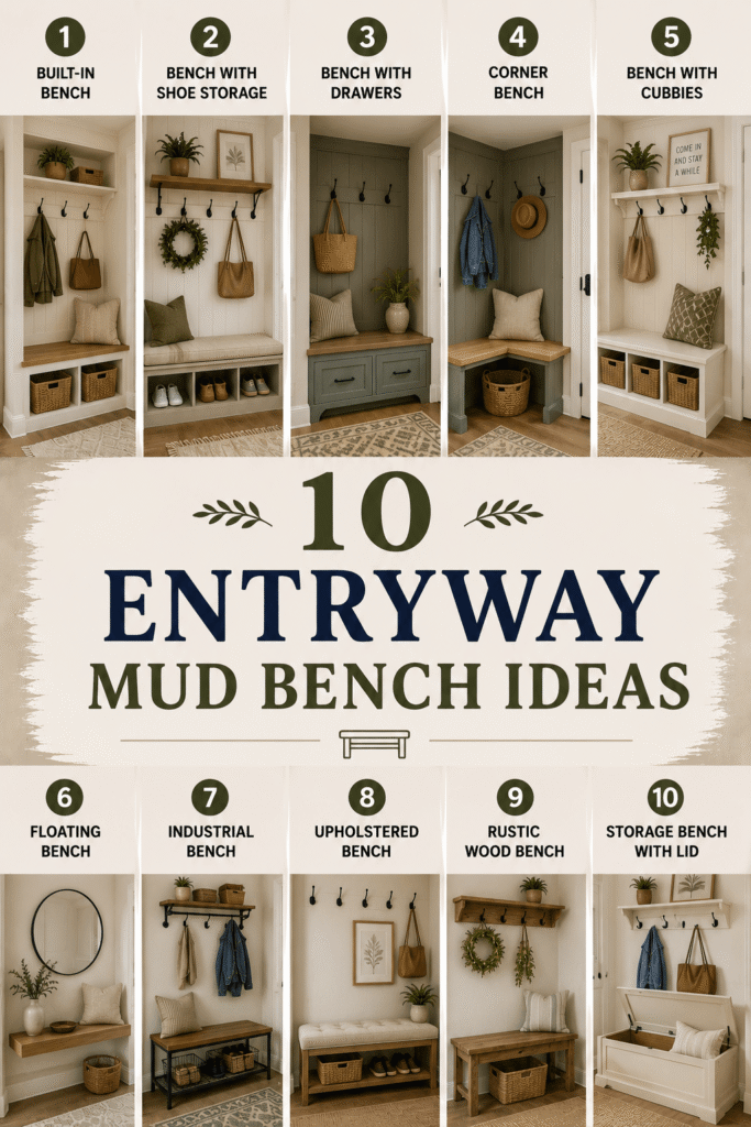 Entryway Mud Bench Ideas