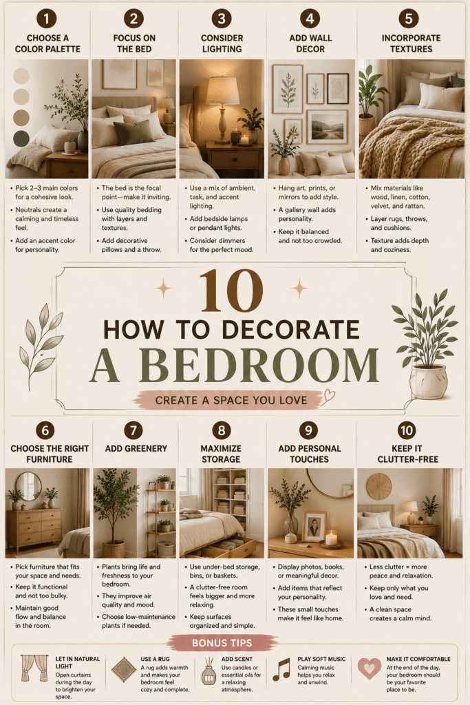 How to Decorate a Bedroom for a Cozy and Stylish Look
