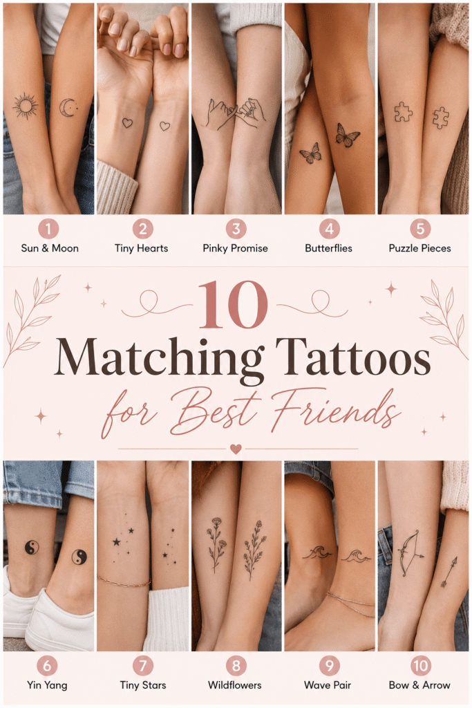 Matching Tattoos for Best Friends