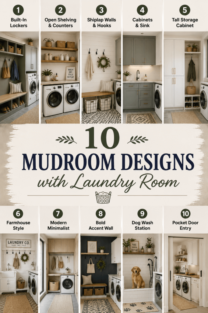Mudroom Designs Laundry Room