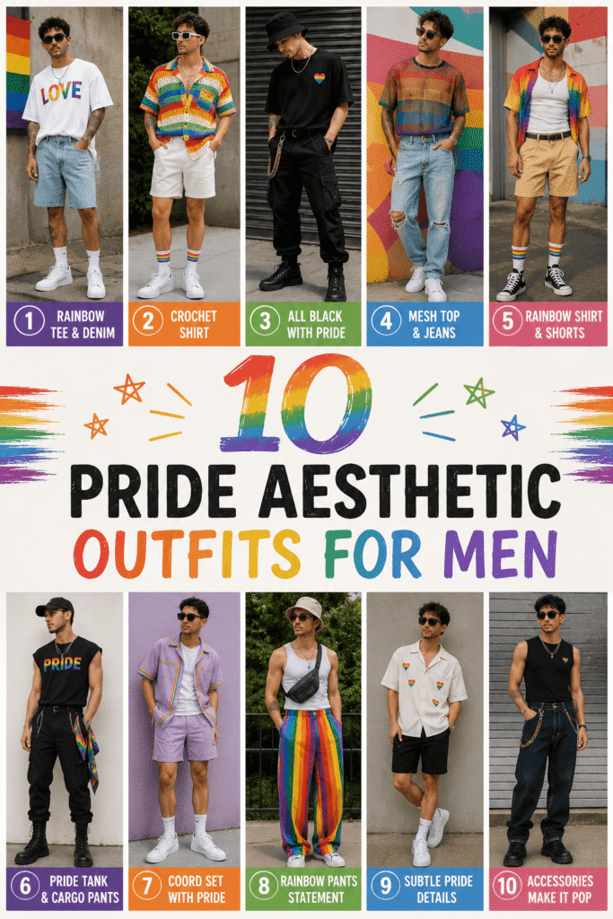 pride aesthetic outfits for men