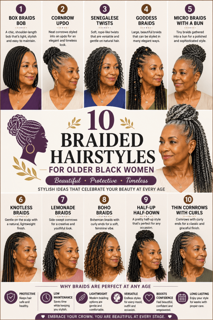 Braided Hairstyles for Older Black Women