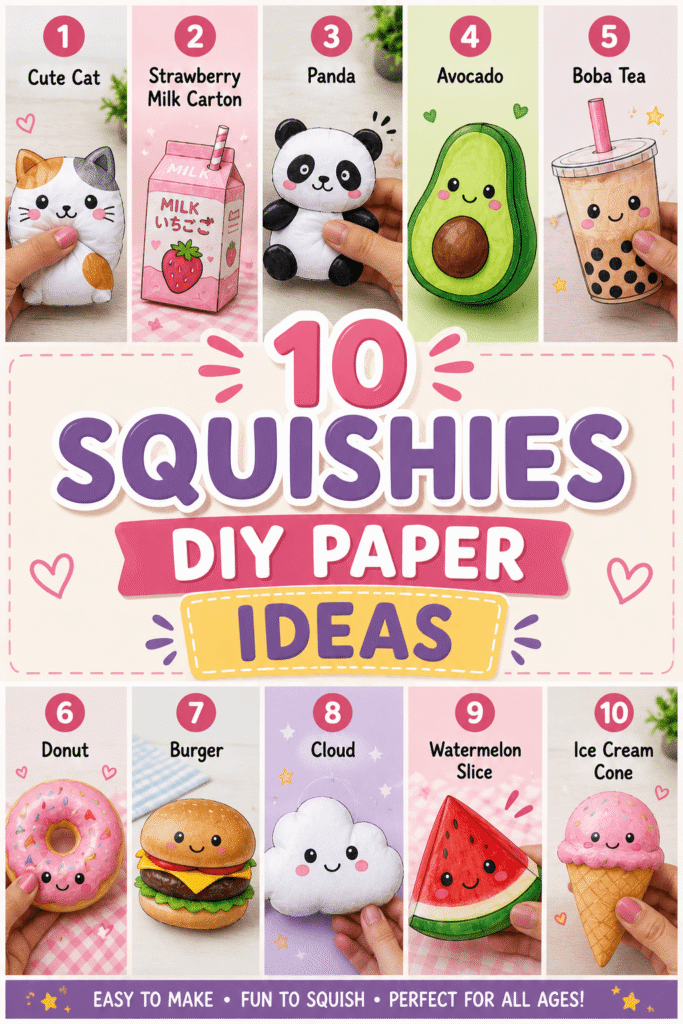 Squishies DIY Paper Ideas